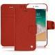 Housse cuir Apple iPhone 7 - Papaye ( Pantone 180C ) 