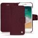 Apple iPhone 7 leather case - Lie de vin ( Pantone 5115C ) 