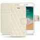 가죽 커버 Apple iPhone 7 - Blanc - Couture ( Bologna - White ) 