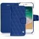 Capa em pele Apple iPhone 7 - Bleu océan - Couture ( Nappa - Pantone 293C ) 