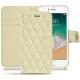 Funda de piel Apple iPhone 7 - Ivoire - Couture ( Sleek P C12 - White ) 