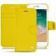 Lederschutzhülle Apple iPhone 7 - Jaune fluo
