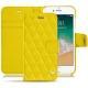 Funda de piel Apple iPhone 7 - Jaune fluo - Couture