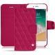Apple iPhone 7 leather case - Rose fluo - Couture