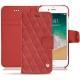 Apple iPhone 7 leather case - Cerise vintage - Couture