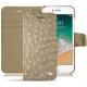 Apple iPhone 7 leather case - Autruche desert