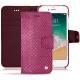 Apple iPhone 7 leather case - Serpent ciclamino