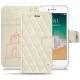 가죽 커버 Apple iPhone 7 - Blanc escumo - Couture