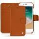 가죽 커버 Apple iPhone 7 - Orange vibrant