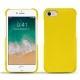 Coque cuir Apple iPhone 7 - Jaune fluo