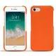 가죽 커버 Apple iPhone 7 - Orange fluo