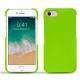 Apple iPhone 7 leather cover - Vert fluo