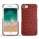 Apple iPhone 7 leather cover - Autruche ciliegia