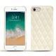 가죽 커버 Apple iPhone 7 - Blanc - Couture ( Bologna - White ) 