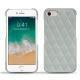 Lederschutzhülle Apple iPhone 7 - Gris - Couture ( Nappa - Pantone W428C ) 