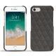 Apple iPhone 7 leather cover - Anthracite - Couture ( Pantone 424C ) 