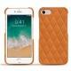 Coque cuir Apple iPhone 7 - Mandarine vintage - Couture
