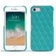 가죽 커버 Apple iPhone 7 - Bleu fluo - Couture
