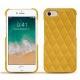 가죽 커버 Apple iPhone 7 - Jaune soulèu - Couture