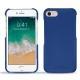 Apple iPhone 7 leather cover - Bleu Océan PU