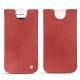 Apple iPhone 7 leather pouch - Cerise vintage ( Pantone 185C ) 
