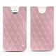 Pochette cuir Apple iPhone 7 - Rose - Couture ( Nappa - Pantone 2365C ) 