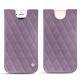 Pochette cuir Apple iPhone 7 - Lilas - Couture ( Nappa - Pantone 2645U ) 