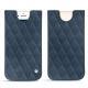 Pochette cuir Apple iPhone 7 - Jean vintage - Couture