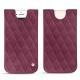 Apple iPhone 7 leather pouch - Prune vintage - Couture