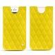 Funda de piel Apple iPhone 7 - Jaune fluo - Couture