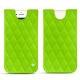 Pochette cuir Apple iPhone 7 - Vert fluo - Couture