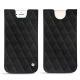 가죽 커버 Apple iPhone 7 - Negre poudro - Couture