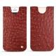 Apple iPhone 7 leather pouch - Autruche ciliegia