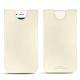 Apple iPhone 7 leather pouch - Blanc PU