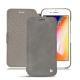 Housse cuir Apple iPhone 8 Plus - Acier vintage ( Pantone 403C ) 