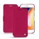 Apple iPhone 8 Plus leather case - Rose fluo