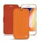 Housse cuir Apple iPhone 8 Plus - Abaca arancio