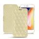 Housse cuir Apple iPhone 8 Plus - Beige - Couture ( Nappa - Pantone 7502C ) 