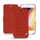 Custodia in pelle Apple iPhone 8 Plus - Papaye - Couture ( Pantone 180C ) 