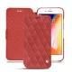 Apple iPhone 8 Plus leather case - Cerise vintage - Couture