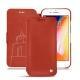 Apple iPhone 8 Plus leather case - Arange clouquié