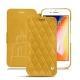 Capa em pele Apple iPhone 8 Plus - Jaune soulèu - Couture