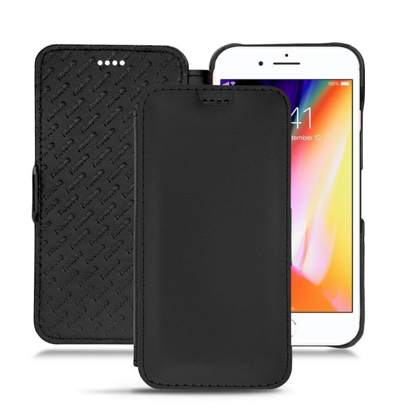 Capa em pele Apple iPhone 8 Plus - Noir PU