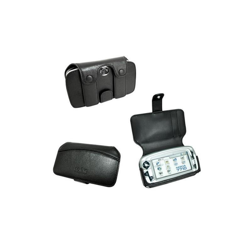 Leather case Nokia 7710  - Noir ( Nappa - Black ) 