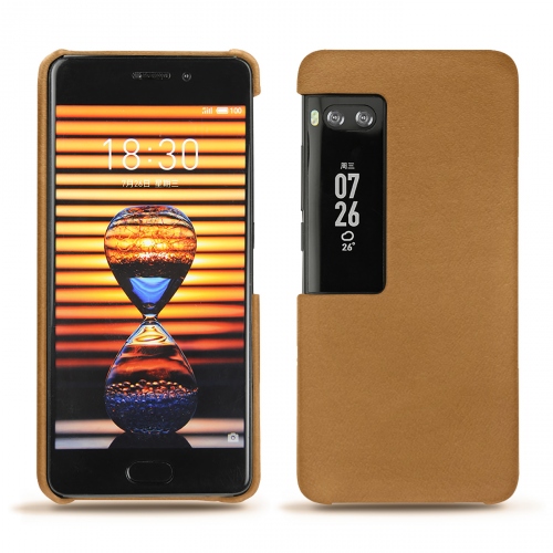 Capa em pele Meizu Pro 7Castan esparciate ( Pantone #824F2A )