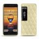 Meizu Pro 7 leather cover - Beige - Couture ( Nappa - Pantone 7502C ) 