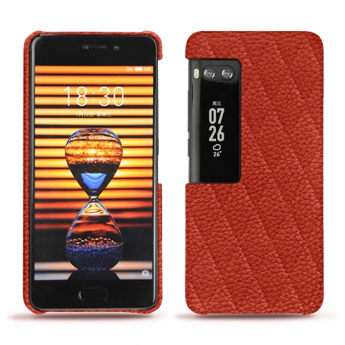 Capa em pele Meizu Pro 7Papaye - Couture ( Pantone #b54317 ) 