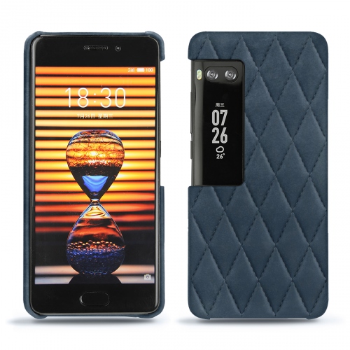 Protections - étuis, coques, housses - pour Meizu Pro 7Jean vintage - Couture ( Pantone #2f414f  ) 