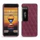 Coque cuir Meizu Pro 7 - Prune vintage - Couture