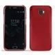 Capa em pele Wiko Wim - Rouge ( Nappa - Pantone 199C ) 
